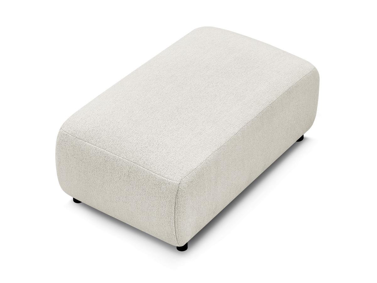 JANA kleine poef in gemêleerde stof