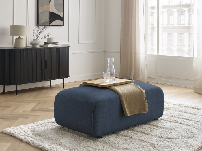 Pouf petit JANA tissu chiné