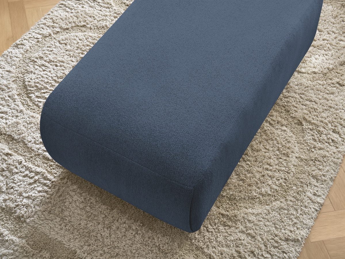 JANA kleine poef in gemêleerde stof