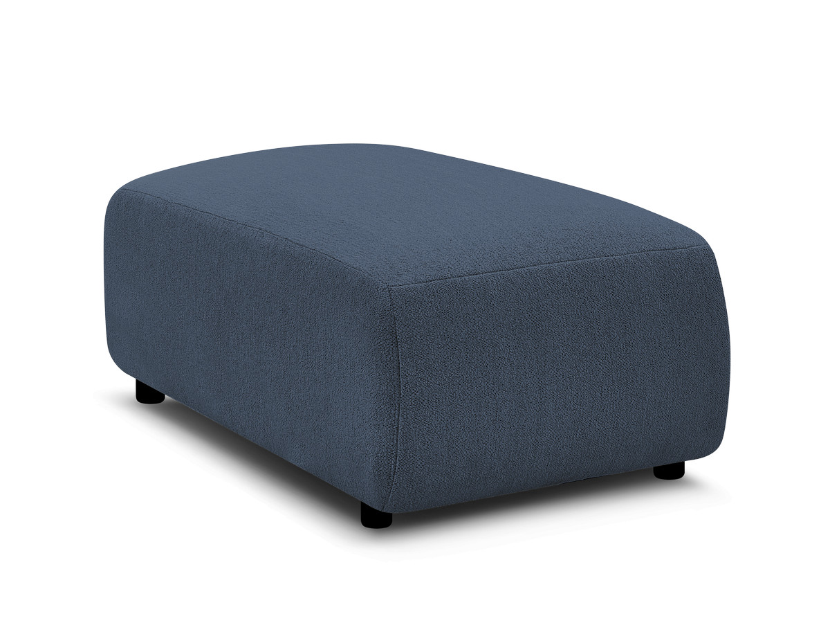 JANA kleine poef in gemêleerde stof