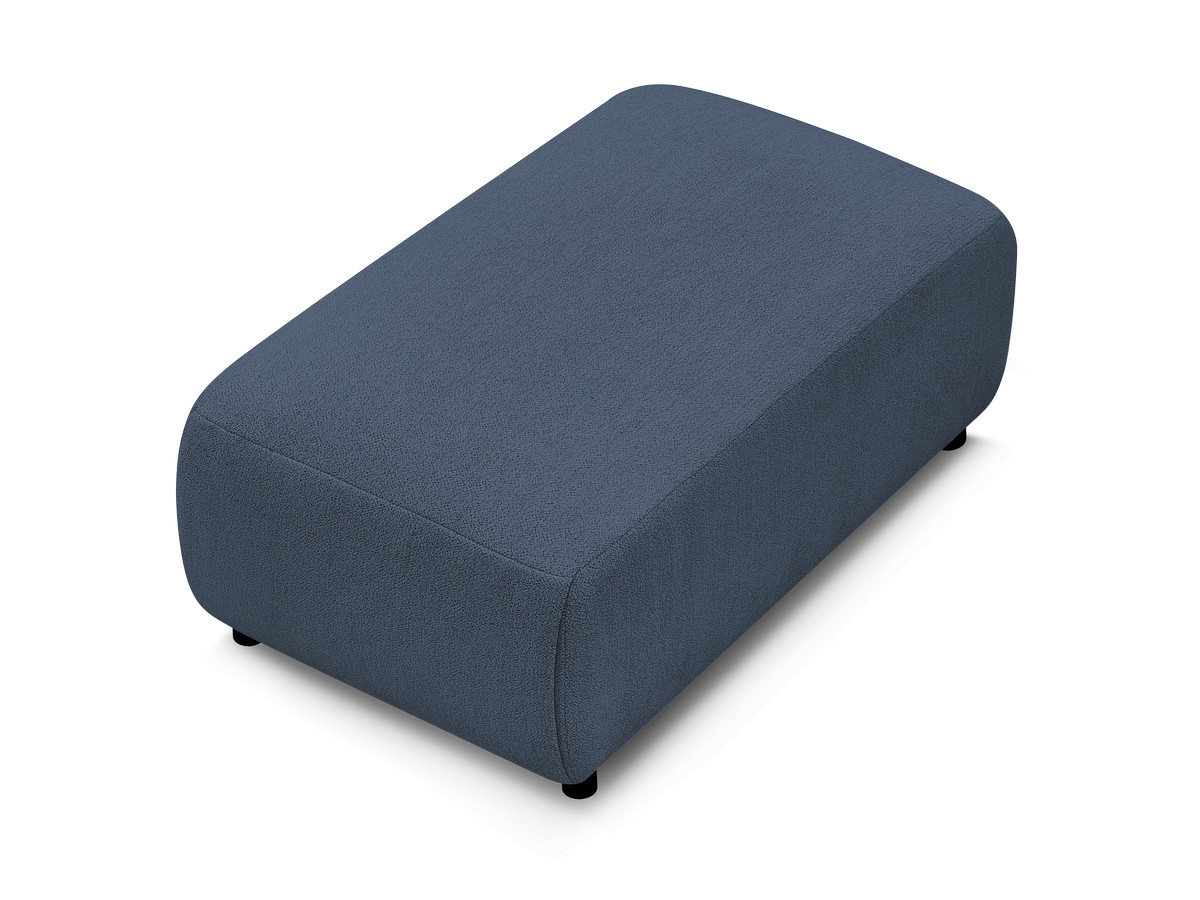 JANA kleine poef in gemêleerde stof