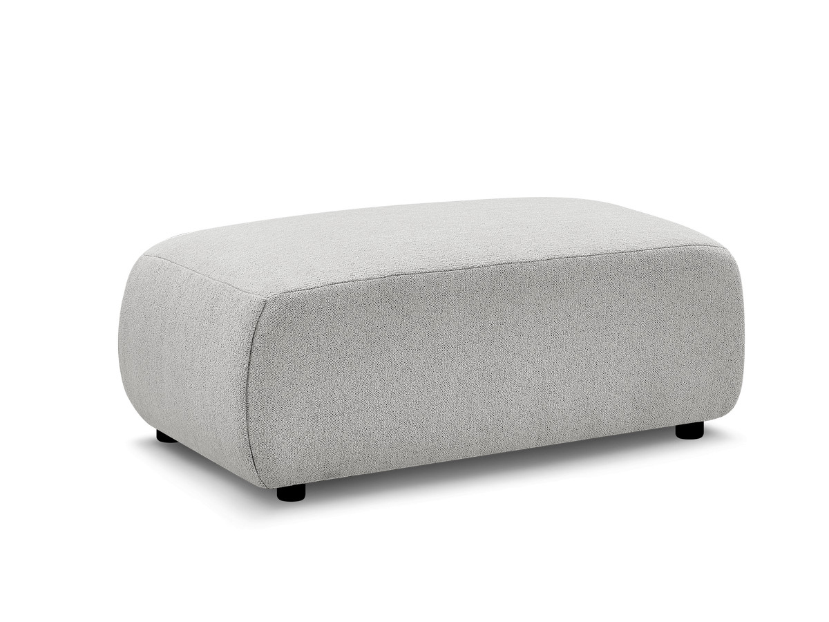 JANA kleine poef in gemêleerde stof