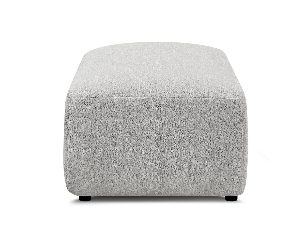 JANA kleine poef in gemêleerde stof