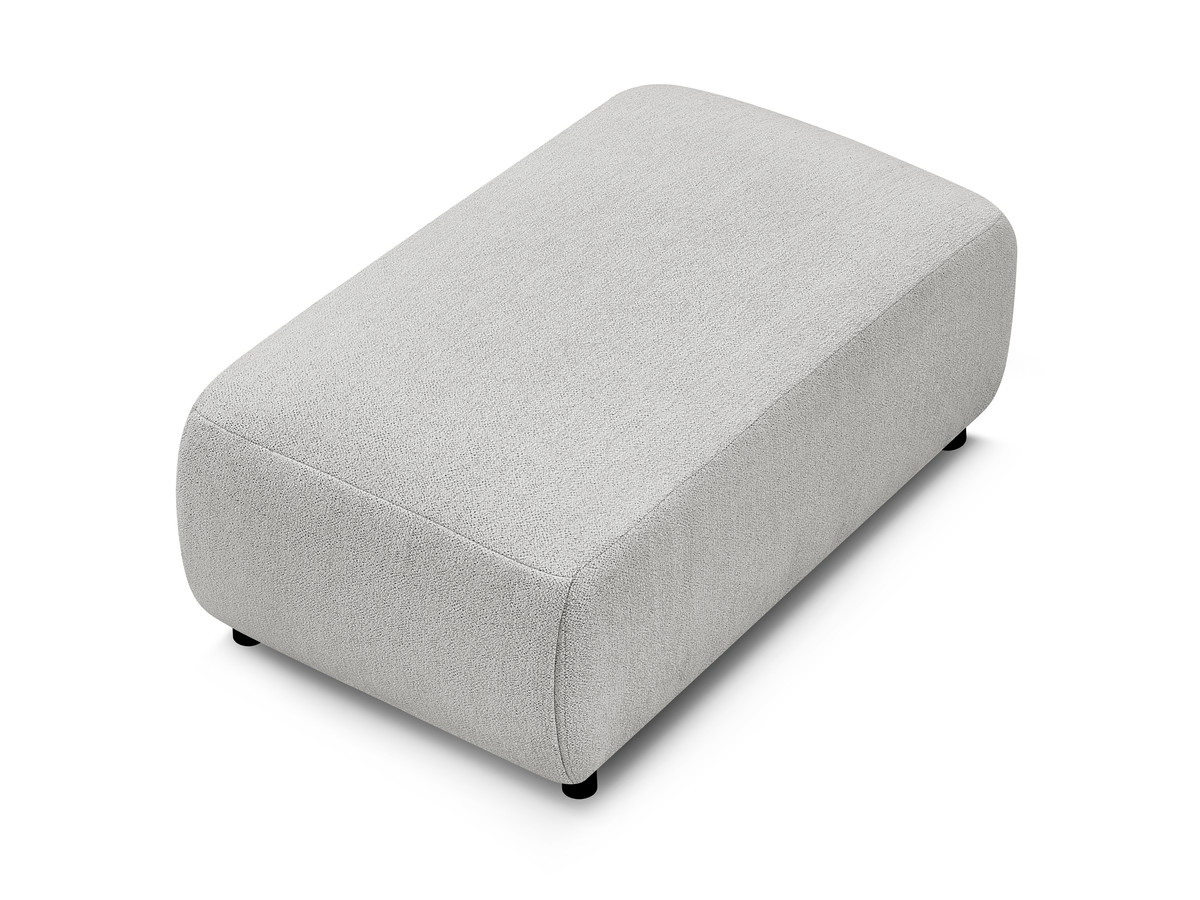 JANA kleine poef in gemêleerde stof