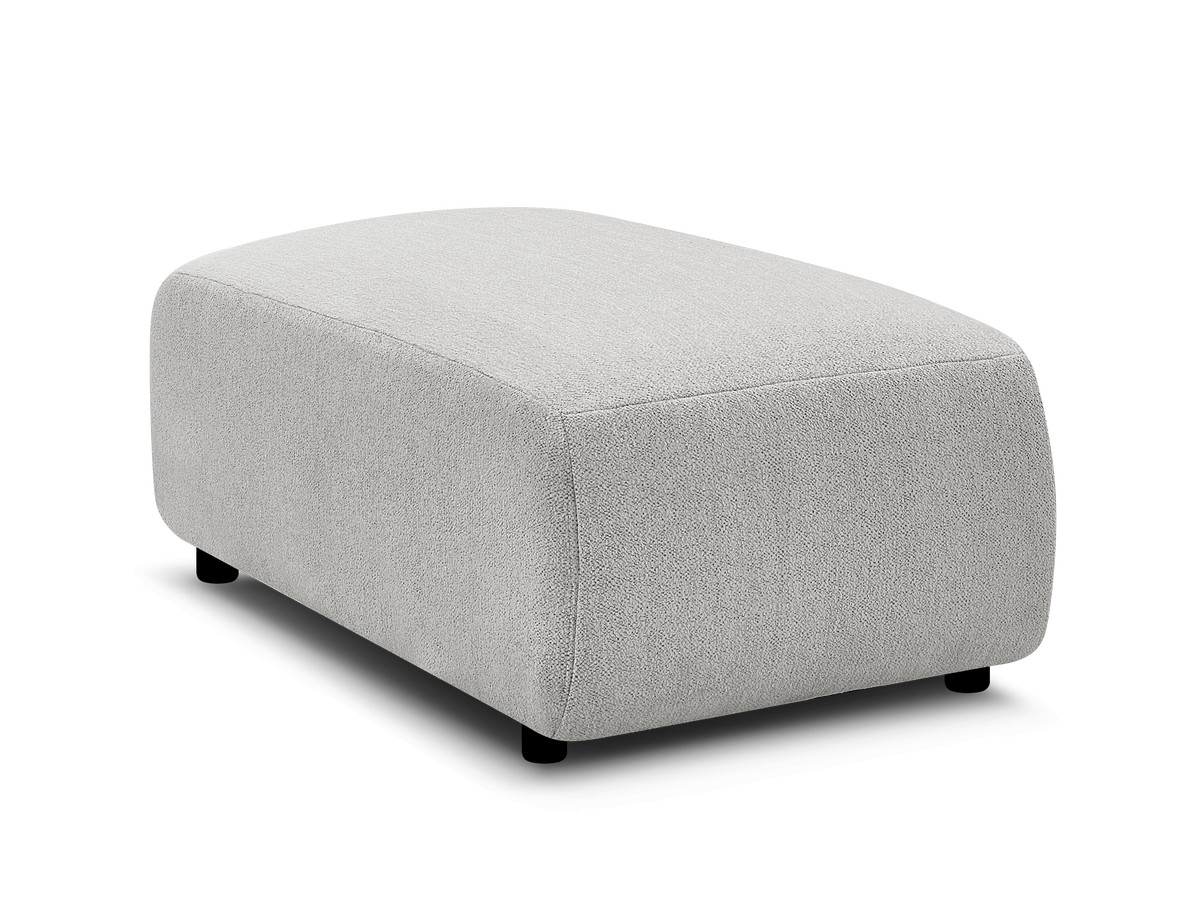 JANA kleine poef in gemêleerde stof