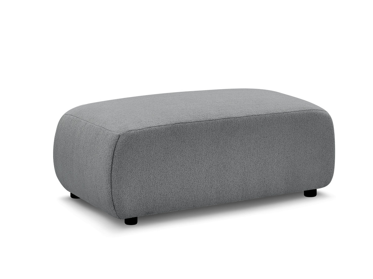 JANA kleine poef in gemêleerde stof