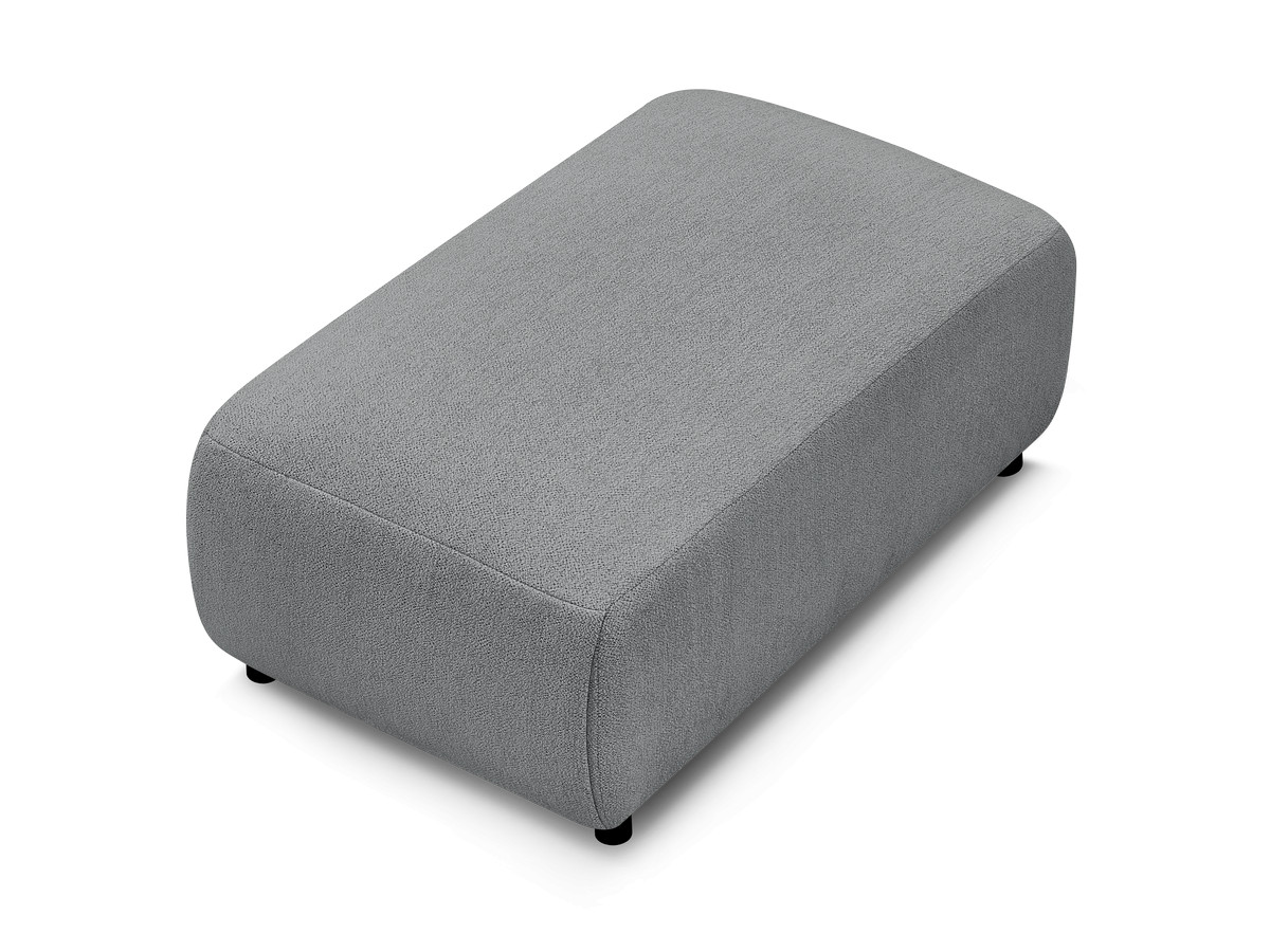 JANA kleine poef in gemêleerde stof