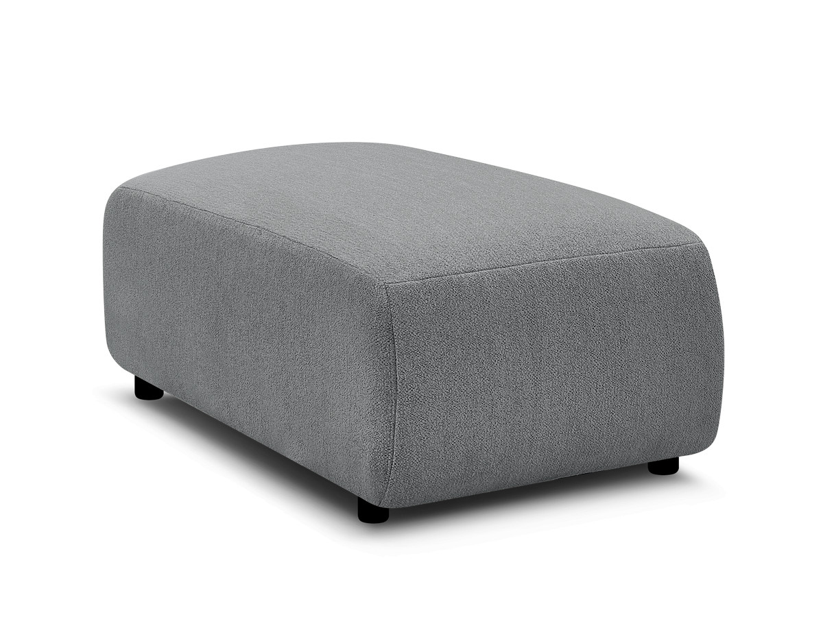 JANA kleine poef in gemêleerde stof