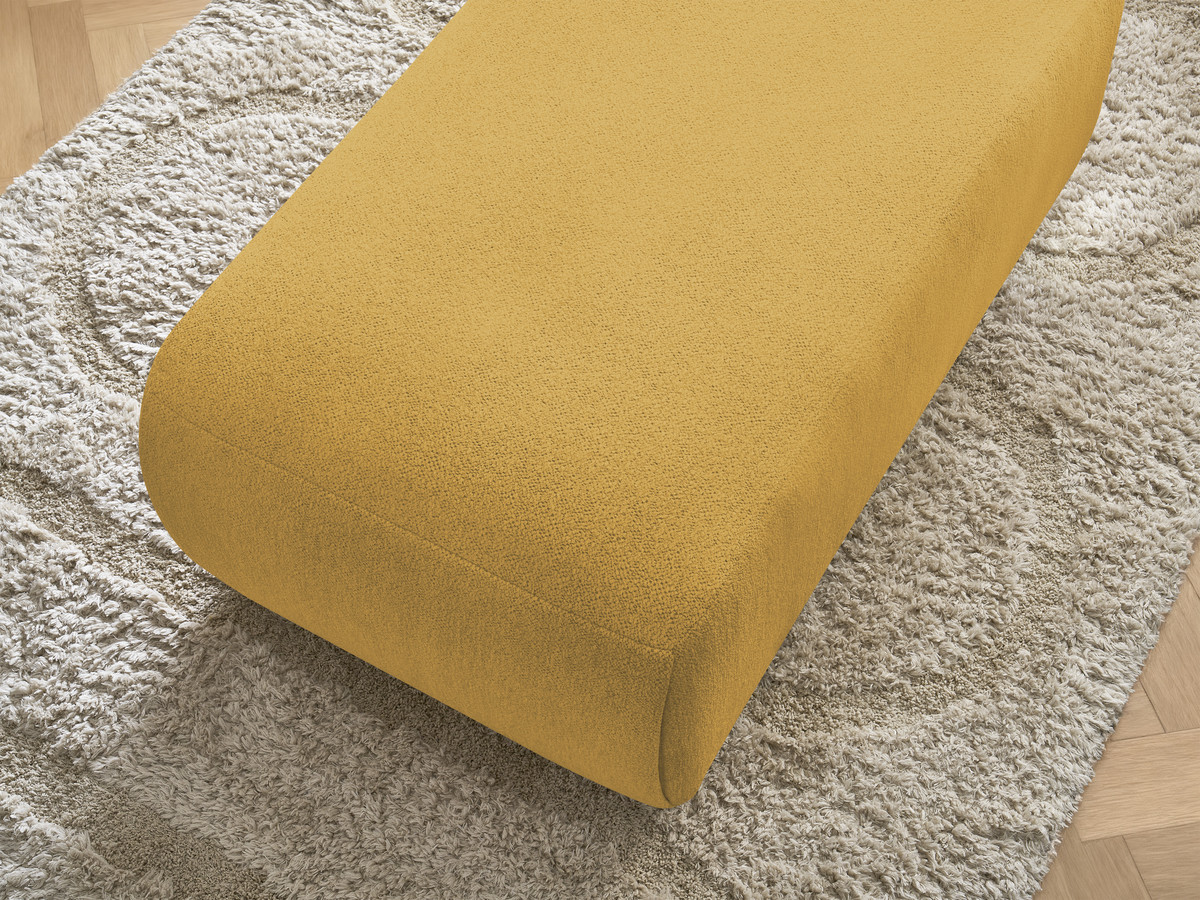 JANA kleine poef in gemêleerde stof