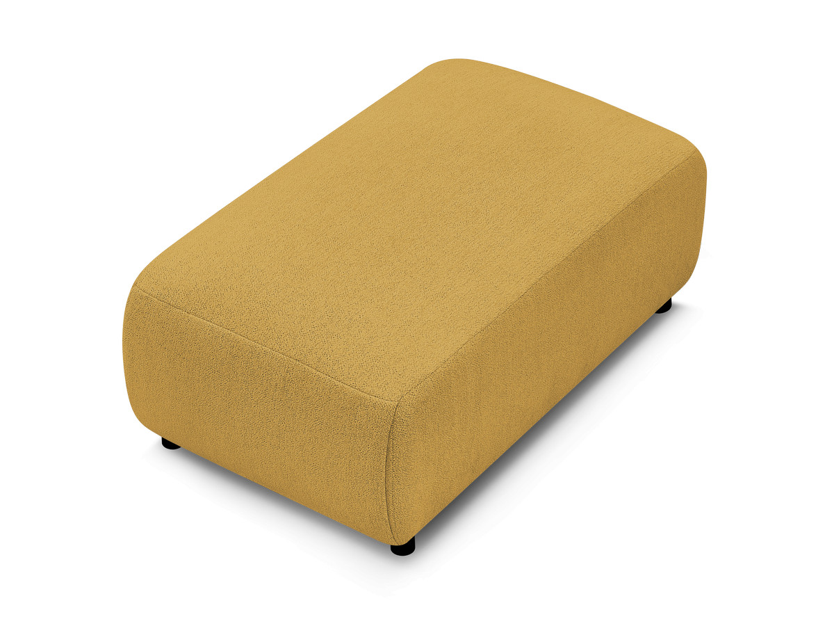 JANA kleine poef in gemêleerde stof