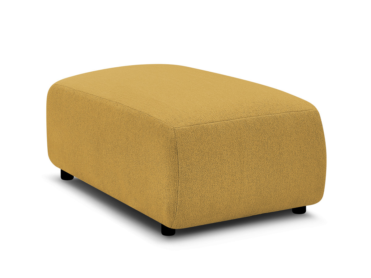 JANA kleine poef in gemêleerde stof