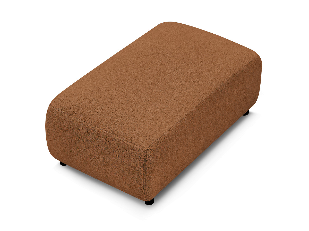 JANA kleine poef in gemêleerde stof