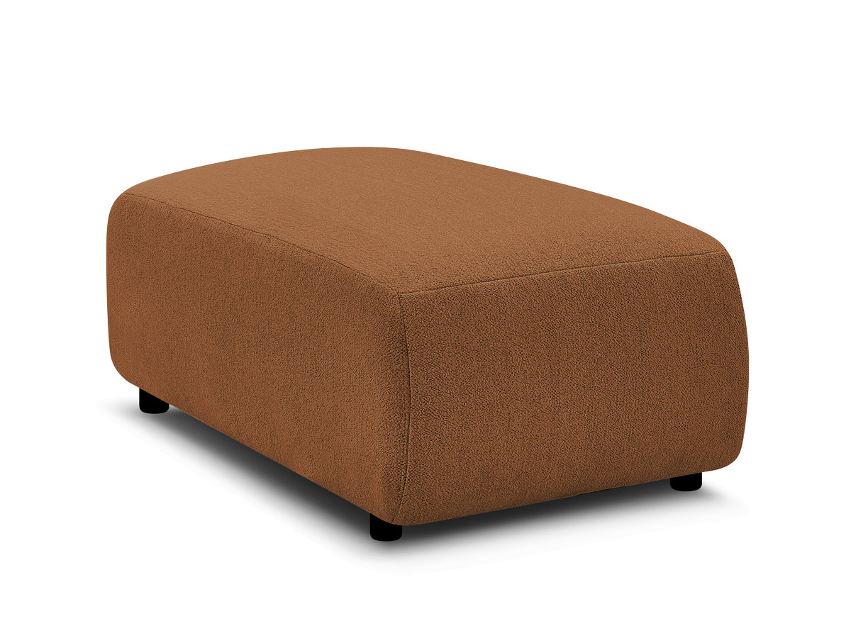 JANA kleine poef in gemêleerde stof