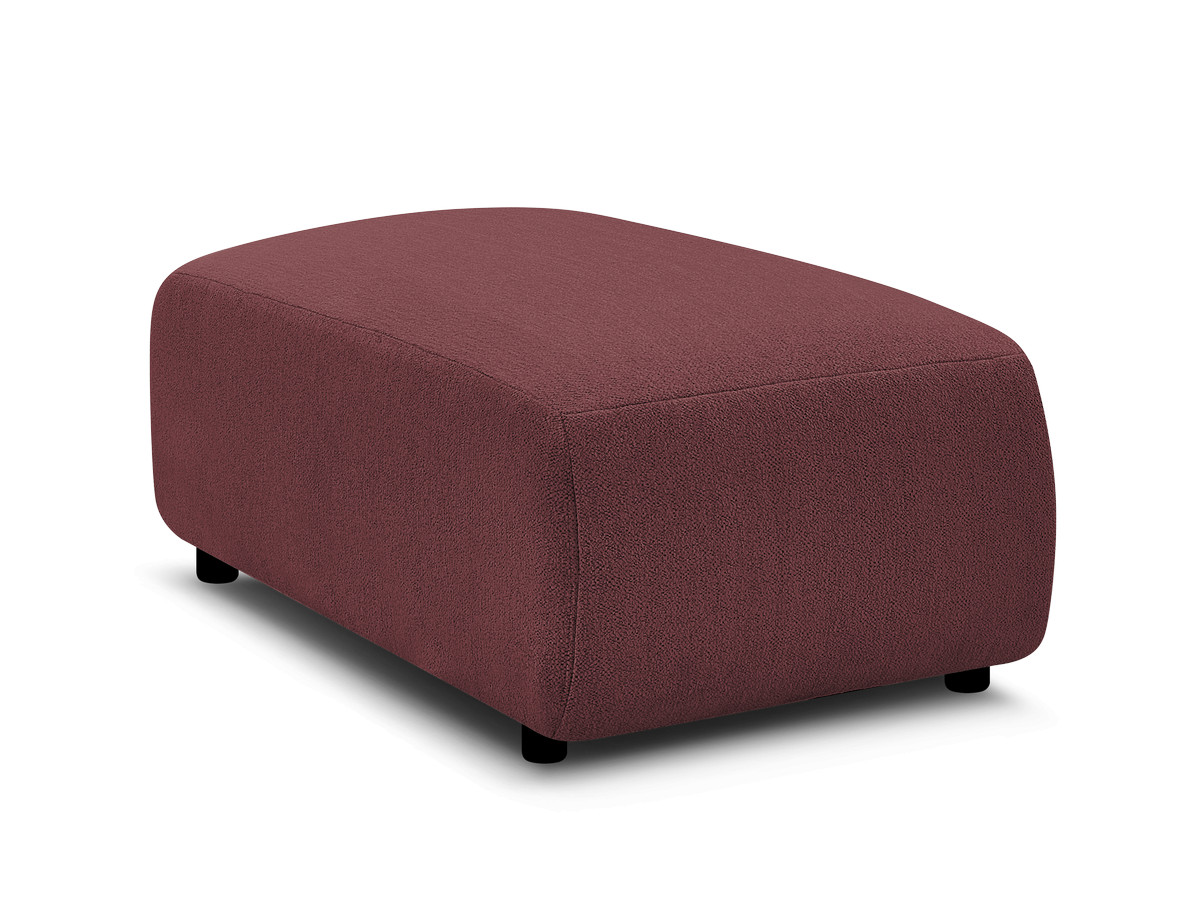 JANA kleine poef in gemêleerde stof