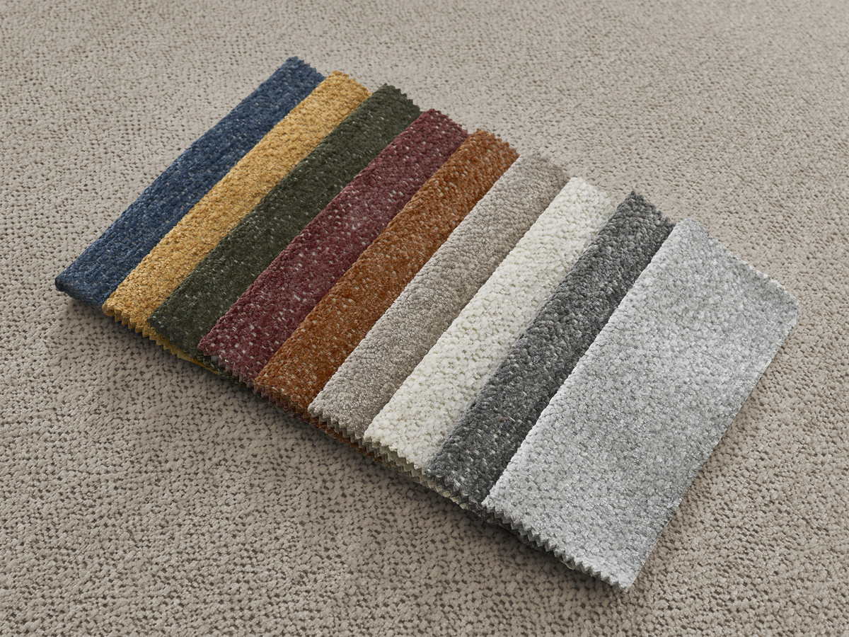 Pouf petit JANA chiné taupe — vue 4