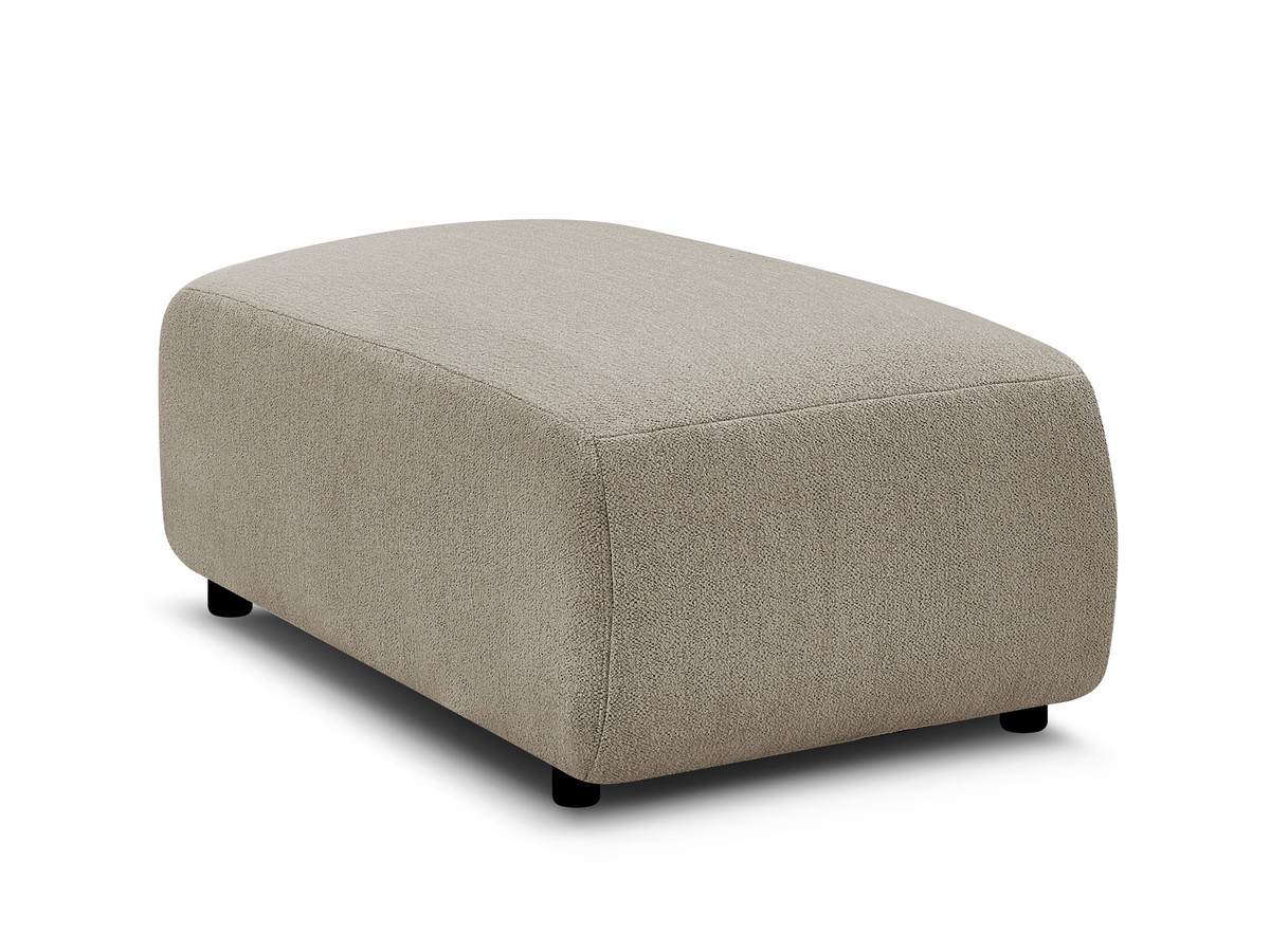 JANA kleine poef in gemêleerde stof