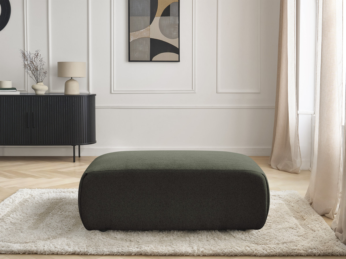 Pouf petit JANA chiné vert — vue 5