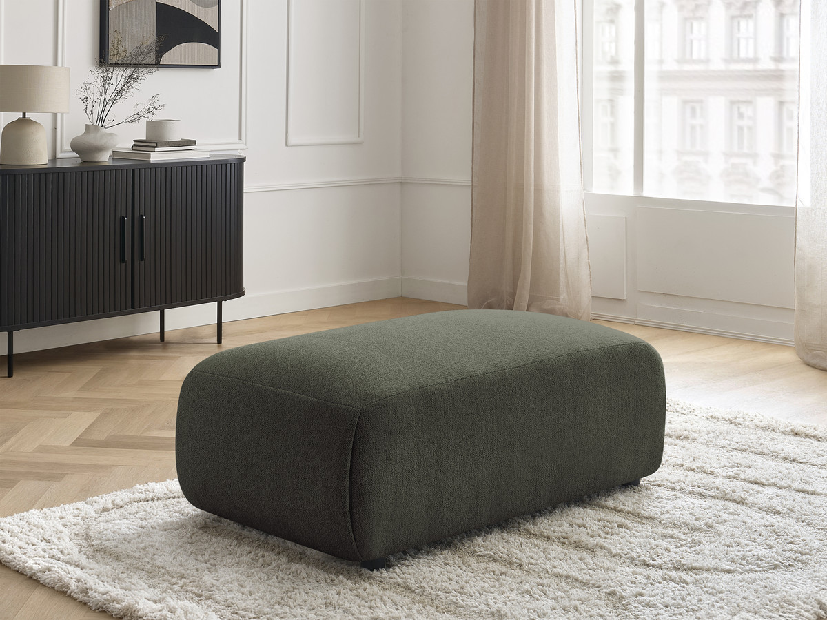 Pouf petit JANA chiné vert — vue 6
