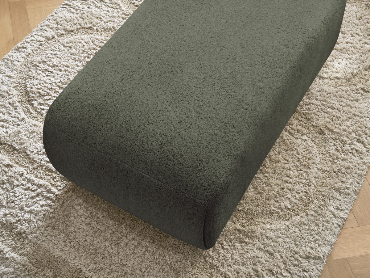 JANA kleine poef in gemêleerde stof