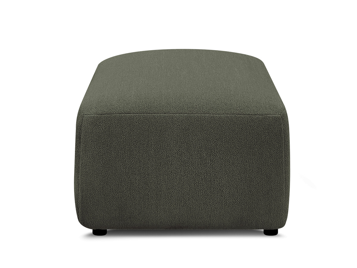 JANA kleine poef in gemêleerde stof