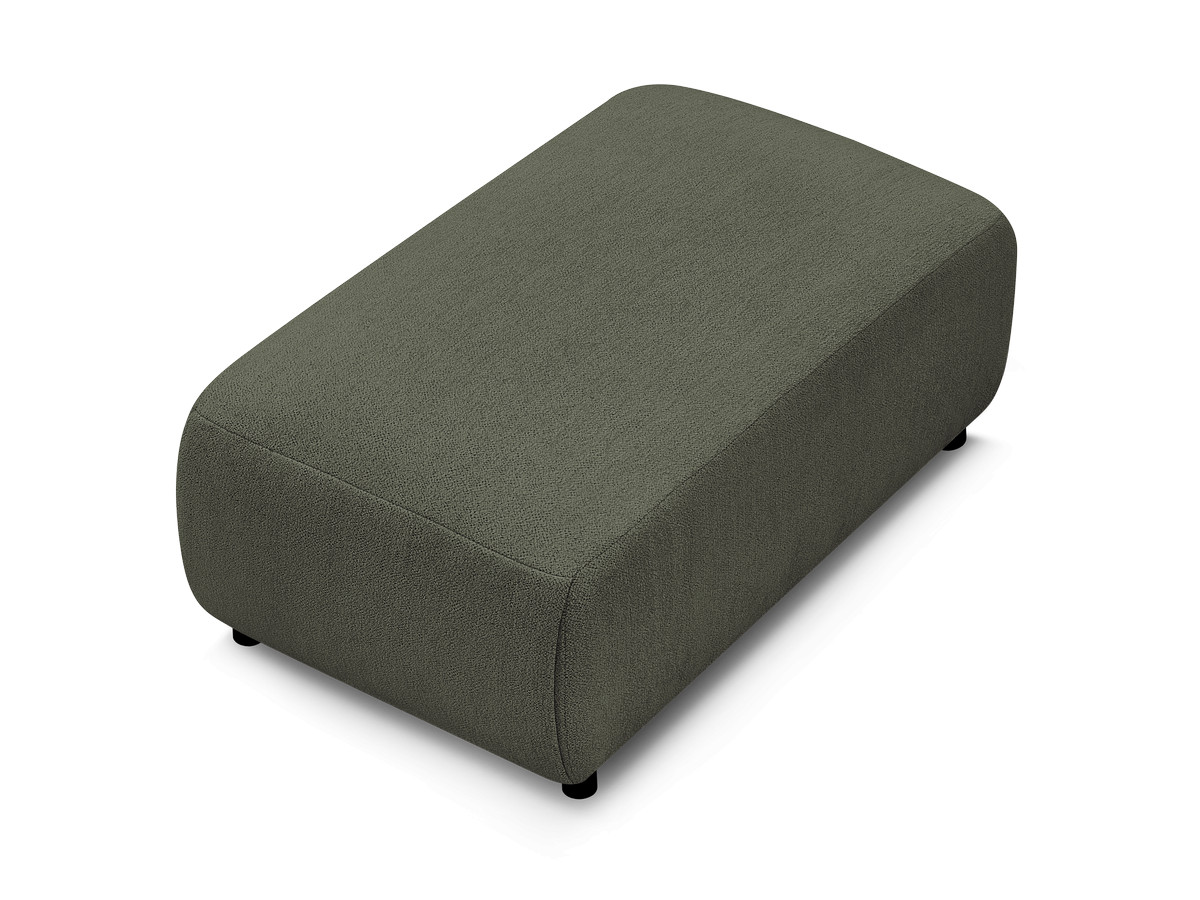 JANA kleine poef in gemêleerde stof