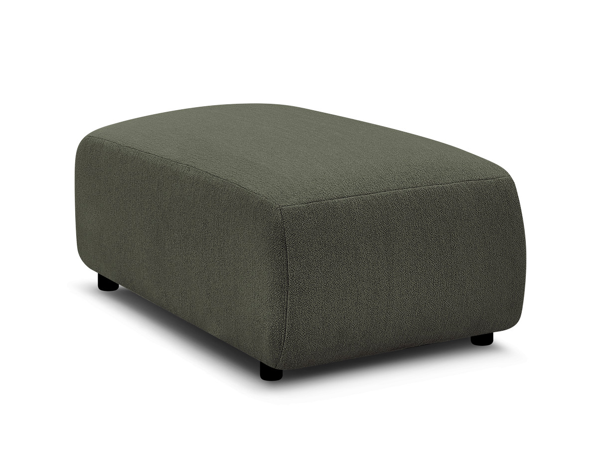 JANA kleine poef in gemêleerde stof