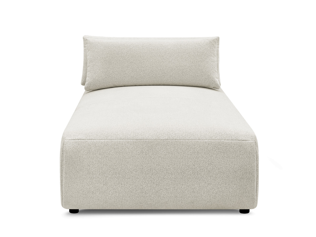 Chaise longue met hoofdsteun voor modulaire bank JANA, gemêleerde stof