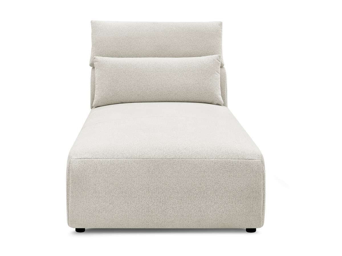 Chaise longue met hoofdsteun voor modulaire bank JANA, gemêleerde stof