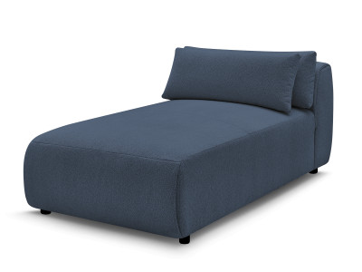 Méridienne avec têtière pour canapé modulable JANA tissu chiné