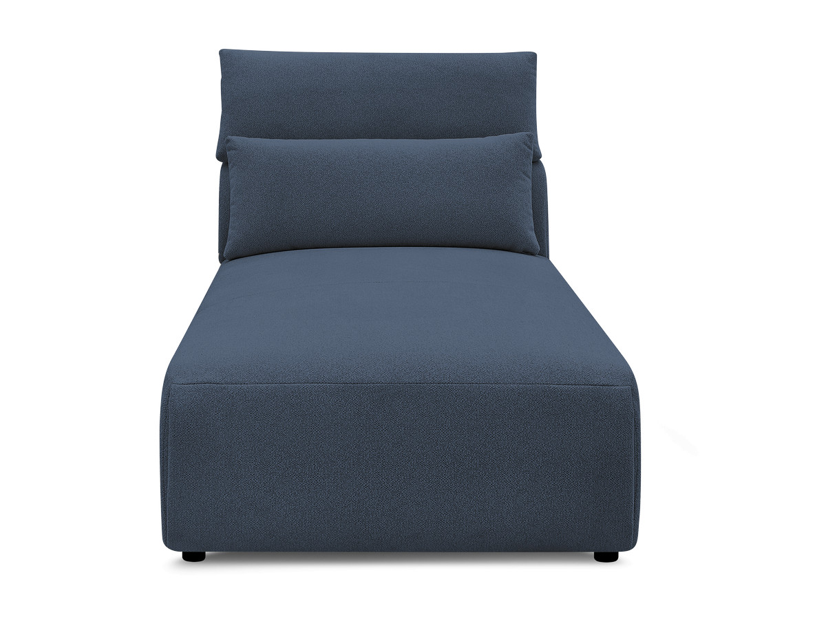 Chaise longue met hoofdsteun voor modulaire bank JANA, gemêleerde stof