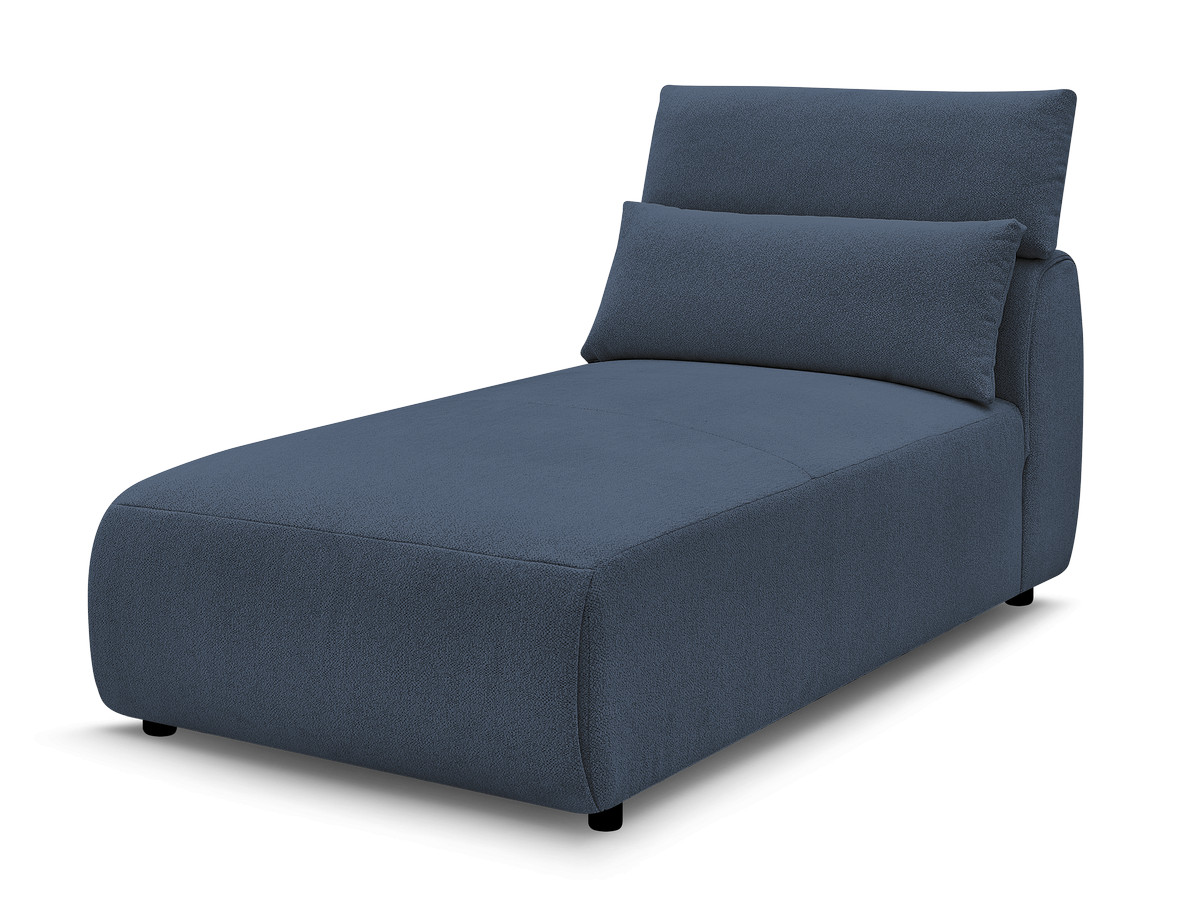 Chaise longue met hoofdsteun voor modulaire bank JANA, gemêleerde stof