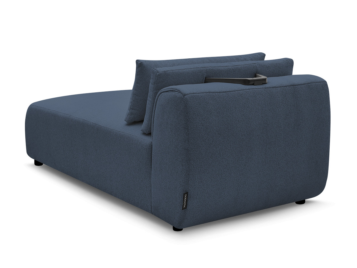 Chaise longue met hoofdsteun voor modulaire bank JANA, gemêleerde stof