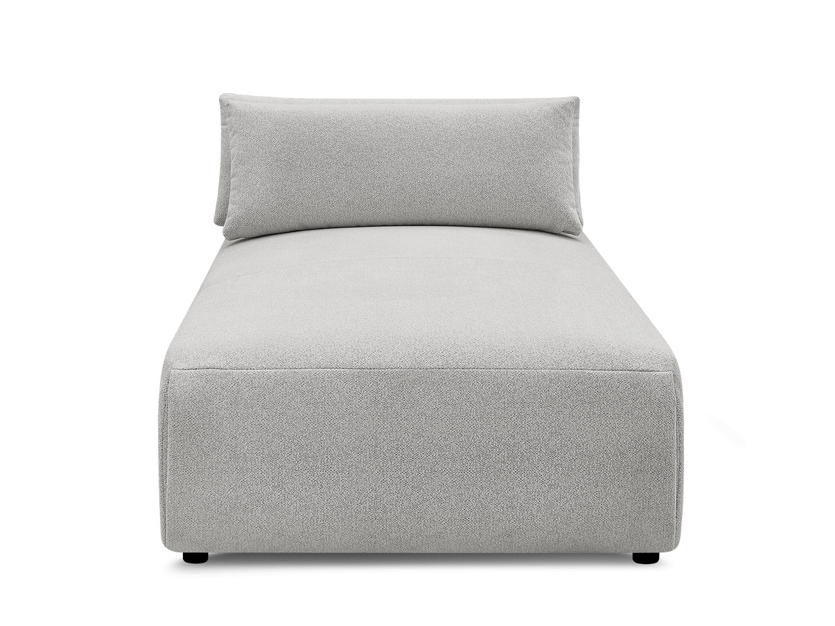 Chaise longue met hoofdsteun voor modulaire bank JANA, gemêleerde stof