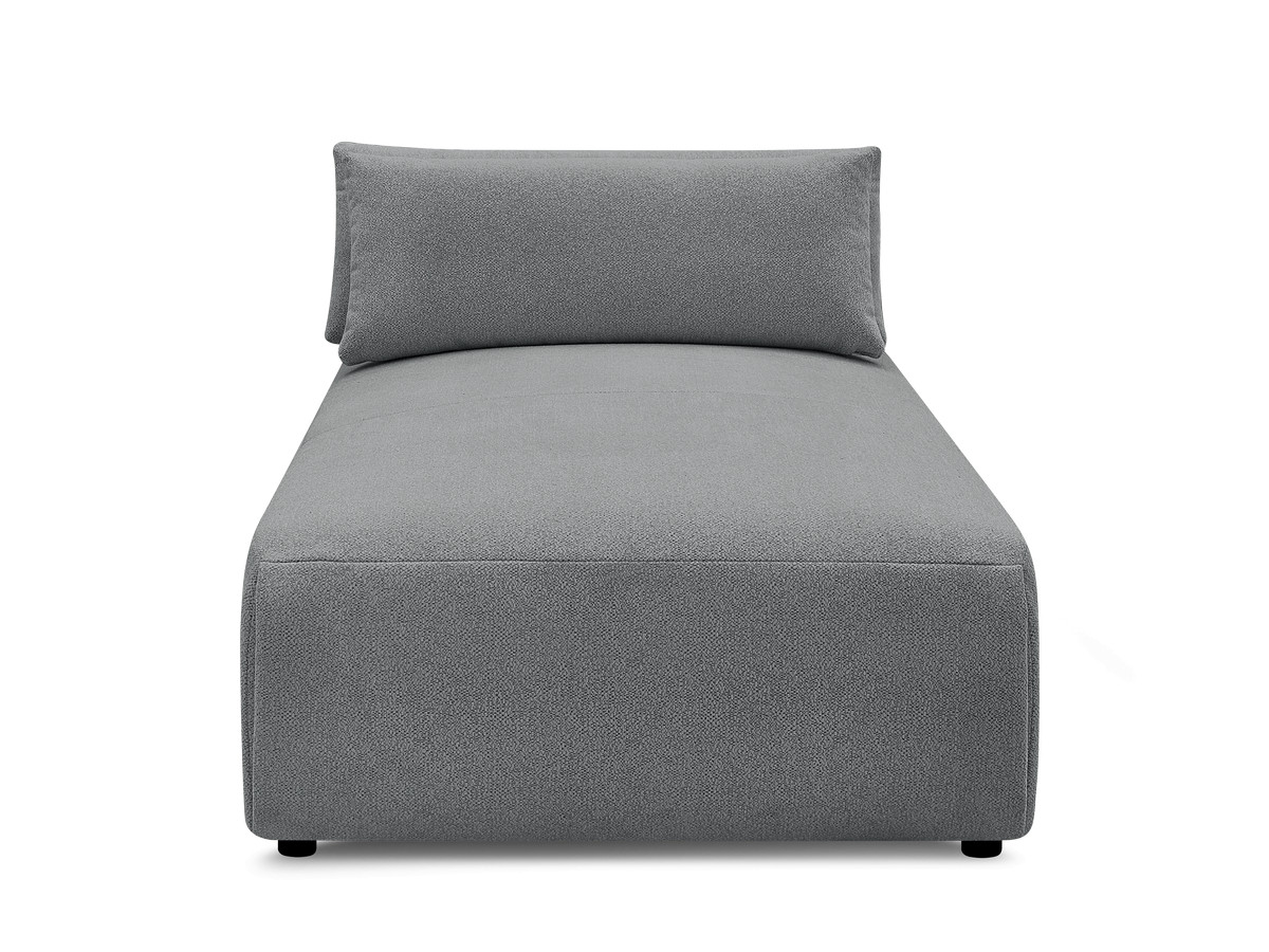 Chaise longue met hoofdsteun voor modulaire bank JANA, gemêleerde stof