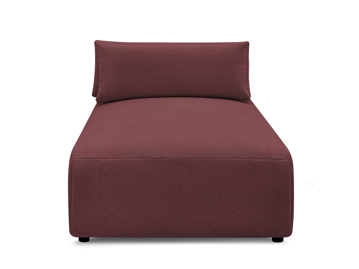 Chaise longue met hoofdsteun voor modulaire bank JANA, gemêleerde stof