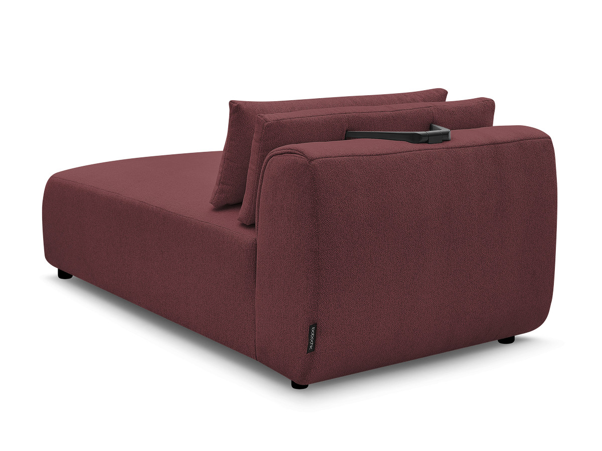 Chaise longue met hoofdsteun voor modulaire bank JANA, gemêleerde stof