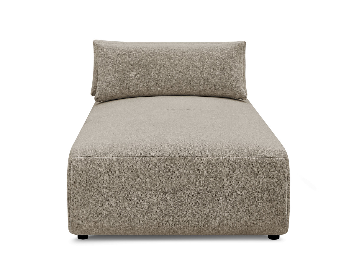 Chaise longue met hoofdsteun voor modulaire bank JANA, gemêleerde stof