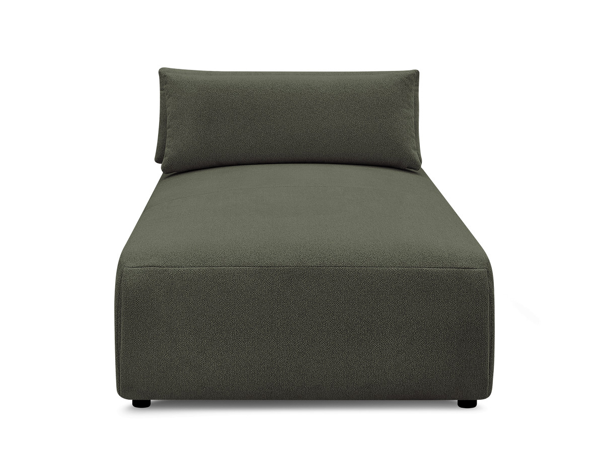 Chaise longue met hoofdsteun voor modulaire bank JANA, gemêleerde stof