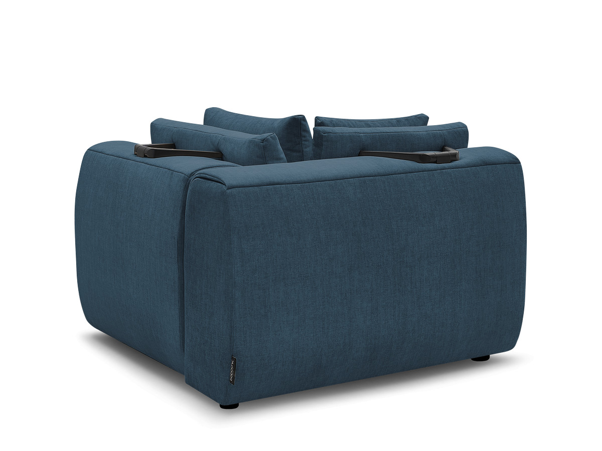 Hoekmeubel met hoofdsteun voor modulaire bank JANA in fluwelen stof