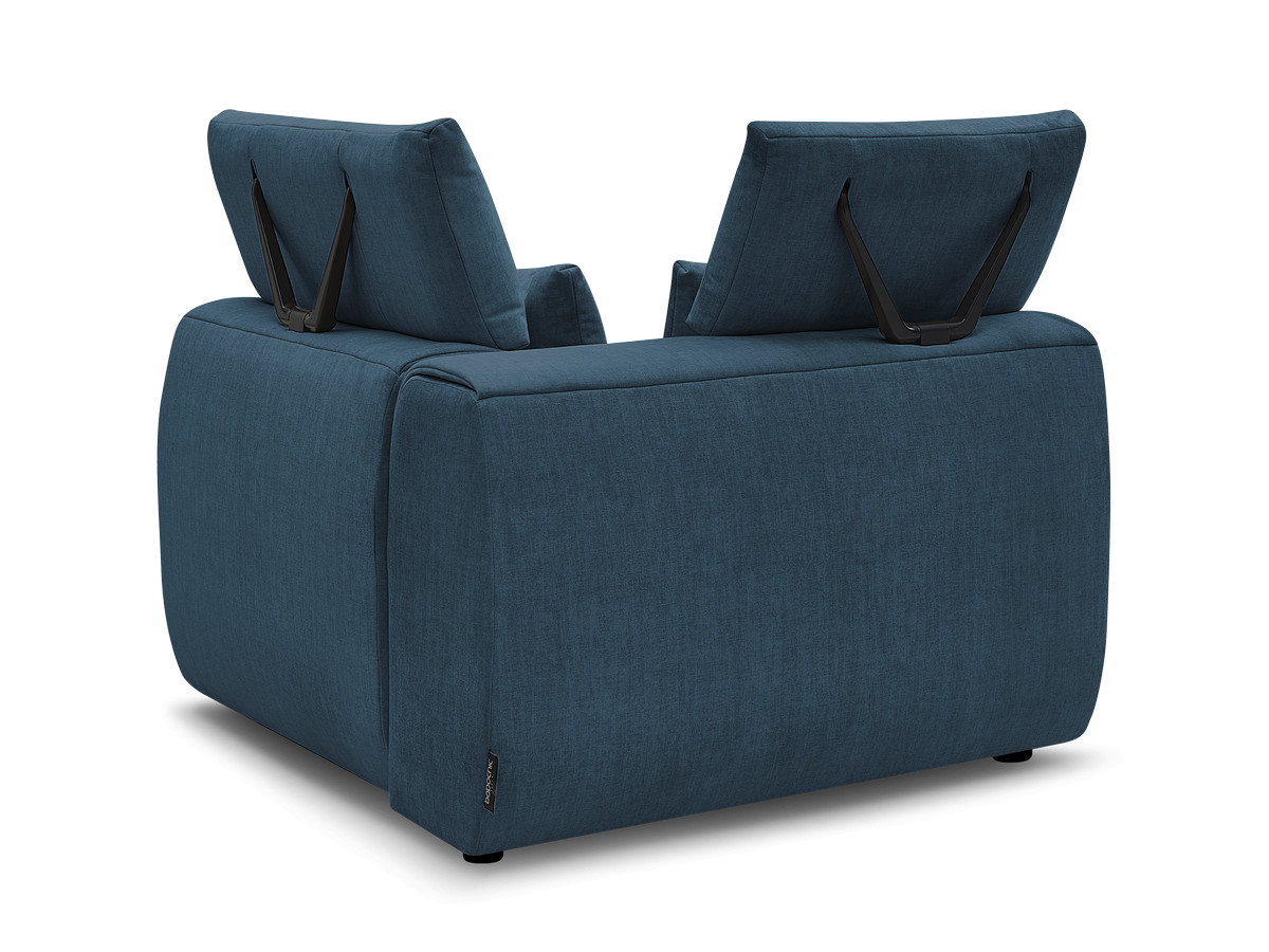 Hoekmeubel met hoofdsteun voor modulaire bank JANA in fluwelen stof