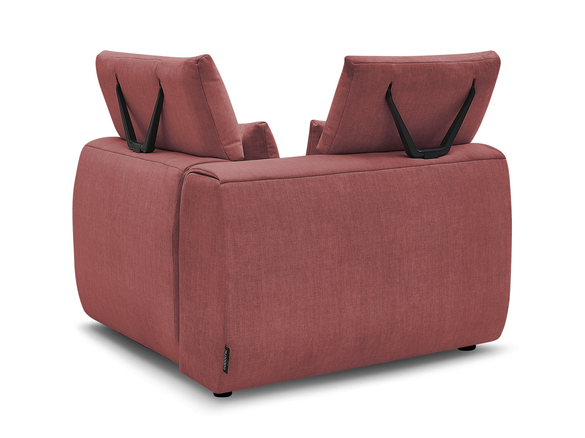 Hoekmeubel met hoofdsteun voor modulaire bank JANA in fluwelen stof