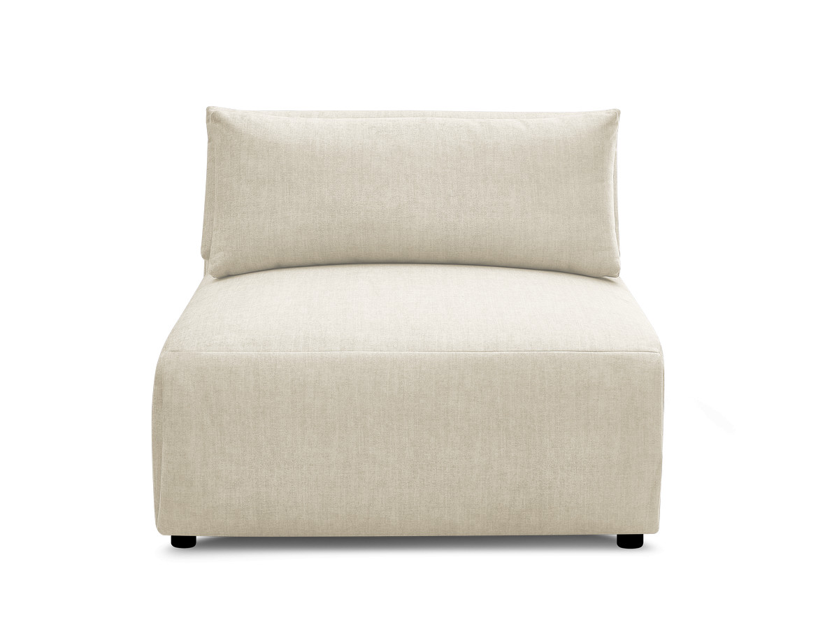 JANA 1-zits chaise longue met hoofdsteun voor modulaire bank, fluwelen stof