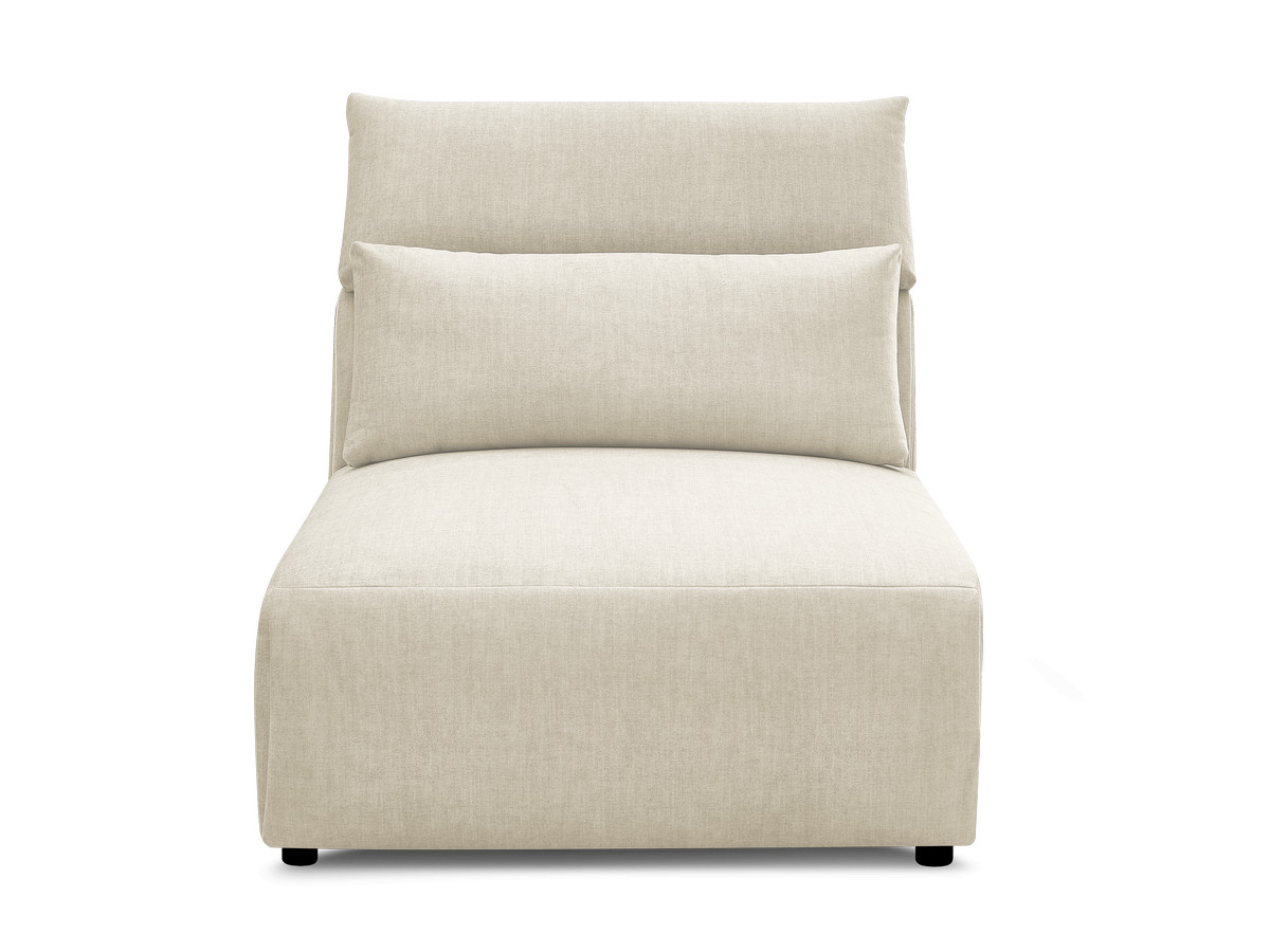 JANA 1-zits chaise longue met hoofdsteun voor modulaire bank, fluwelen stof