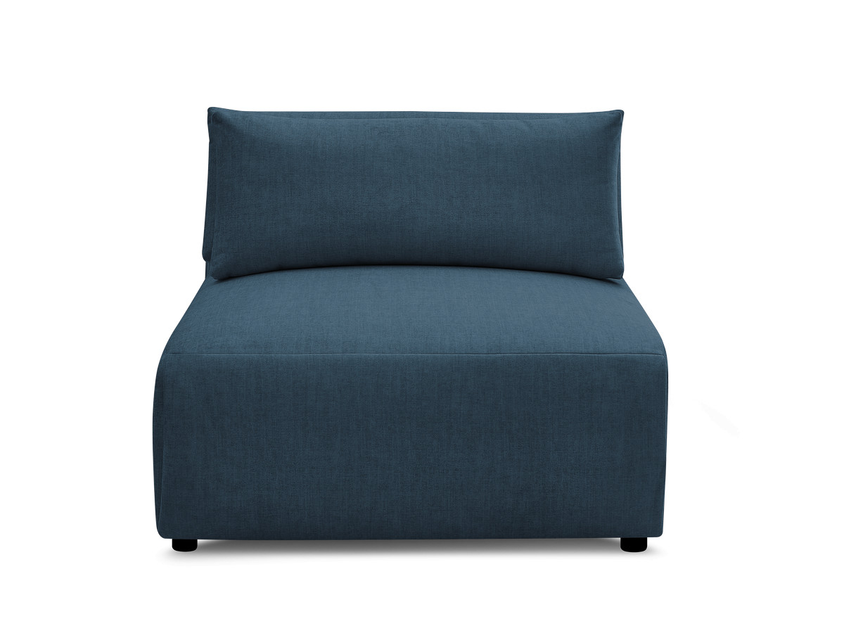 JANA 1-zits chaise longue met hoofdsteun voor modulaire bank, fluwelen stof