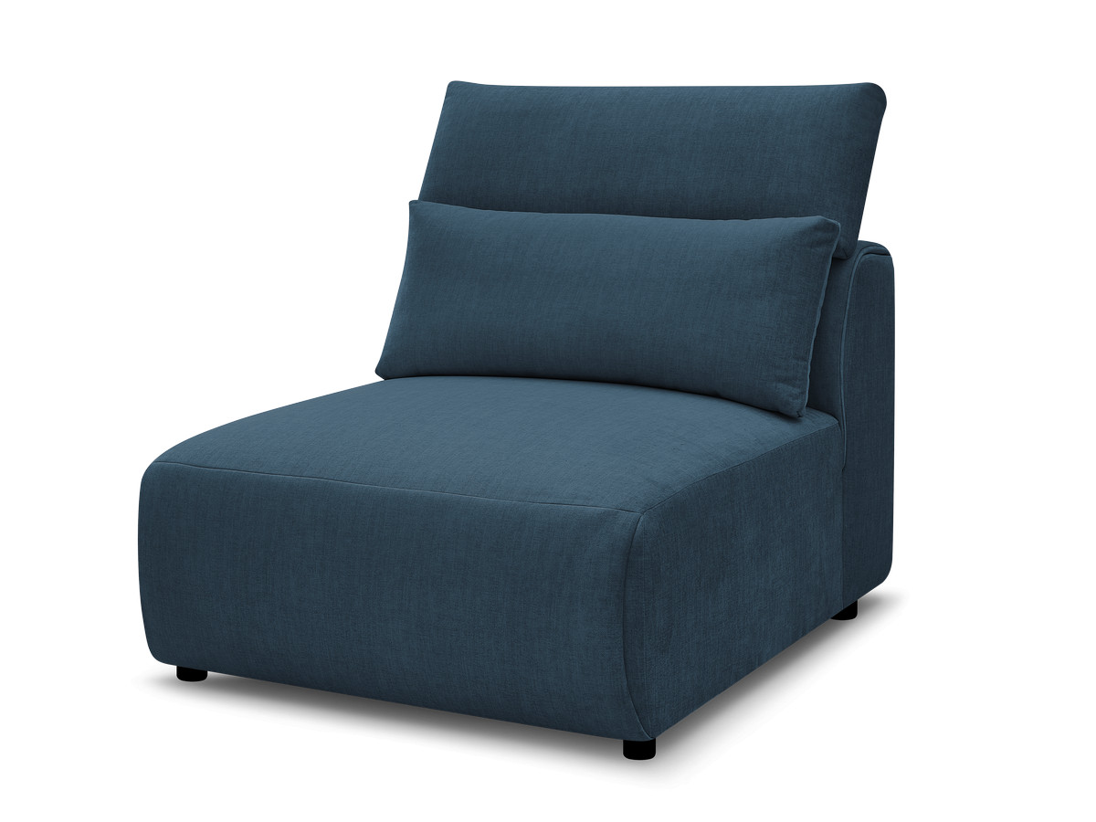 JANA 1-zits chaise longue met hoofdsteun voor modulaire bank, fluwelen stof