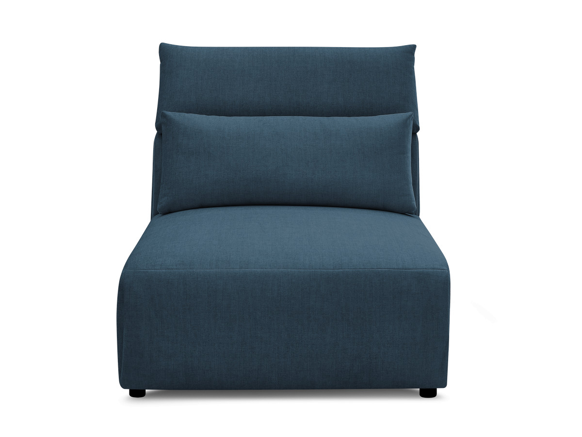 JANA 1-zits chaise longue met hoofdsteun voor modulaire bank, fluwelen stof