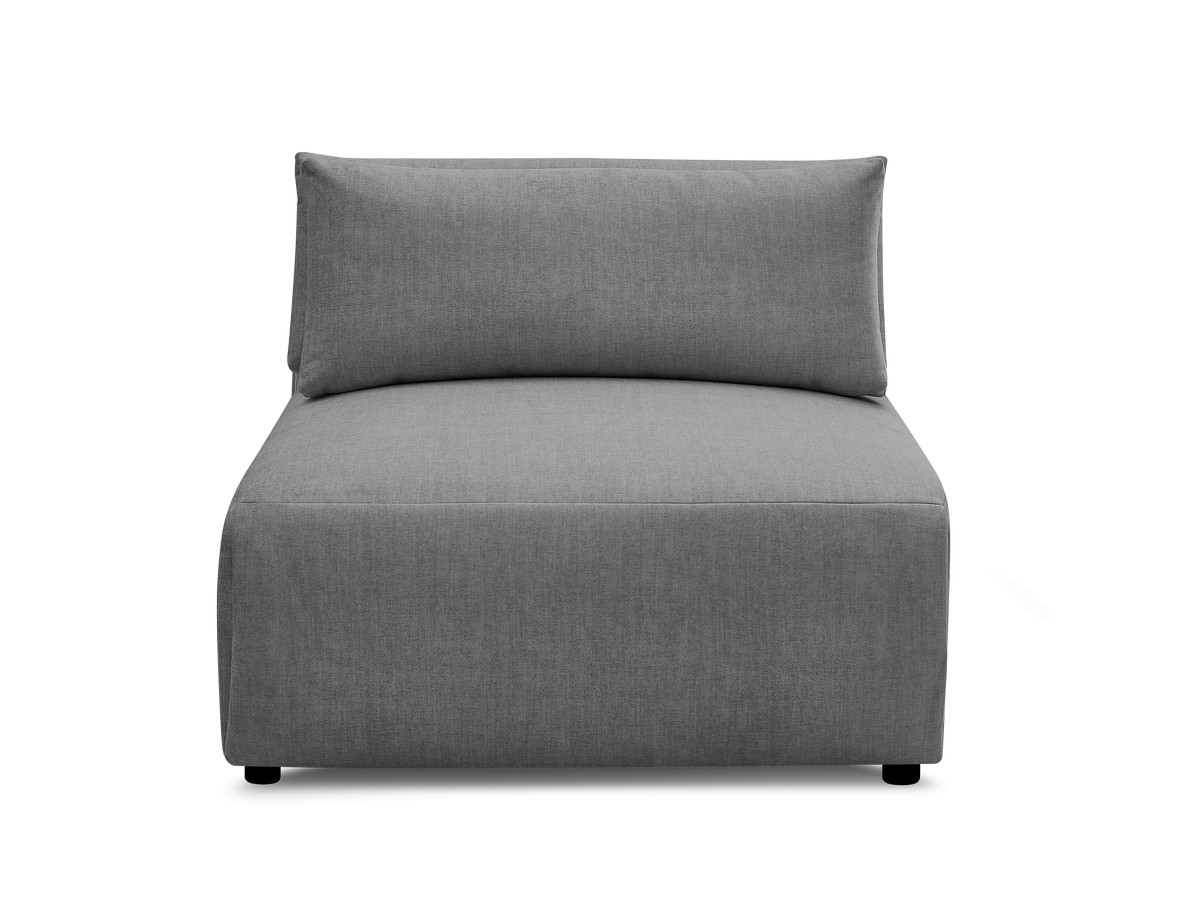 JANA 1-zits chaise longue met hoofdsteun voor modulaire bank, fluwelen stof