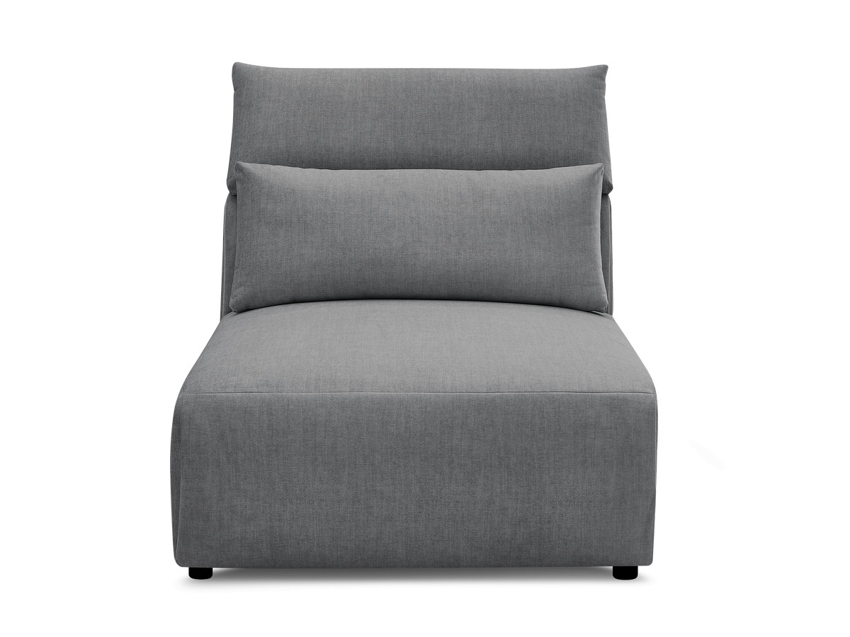 JANA 1-zits chaise longue met hoofdsteun voor modulaire bank, fluwelen stof