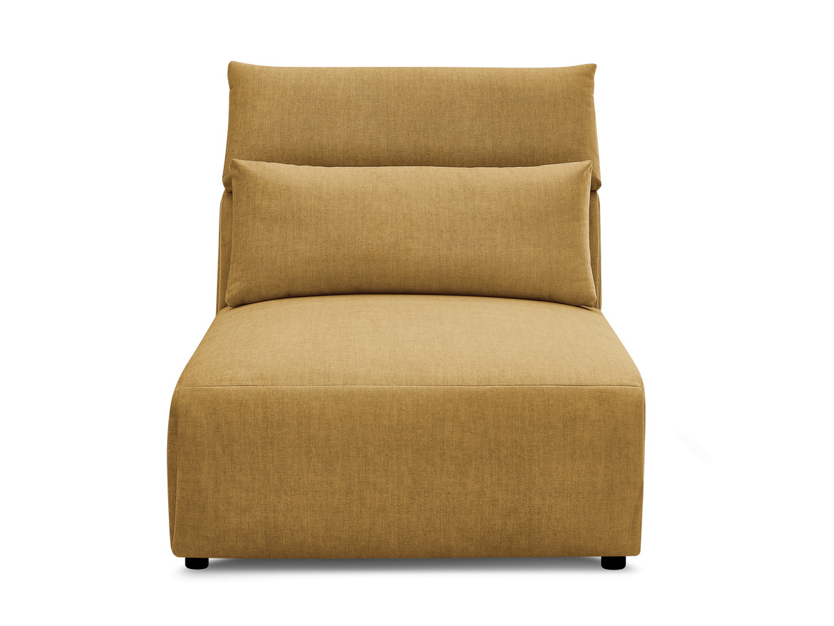 JANA 1-zits chaise longue met hoofdsteun voor modulaire bank, fluwelen stof