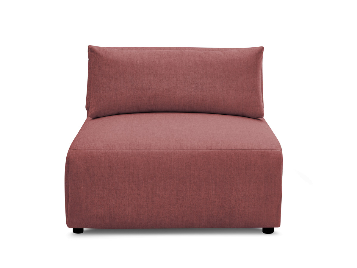 JANA 1-zits chaise longue met hoofdsteun voor modulaire bank, fluwelen stof